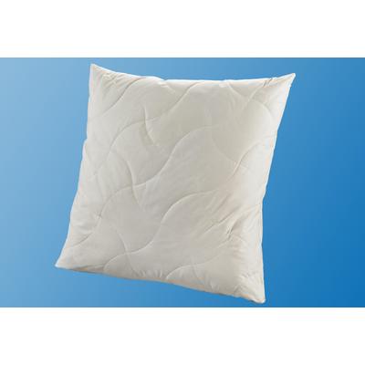 Naturfaserkopfkissen FAN "TENCEL™/Leinen", beige (weiß), B:80cm L:80cm, Bezug: 50% Leinen, 50% Lyocell. Füllung: 100% Polyester, Kopfkissen, natürlich, kühlendes Schlafklima