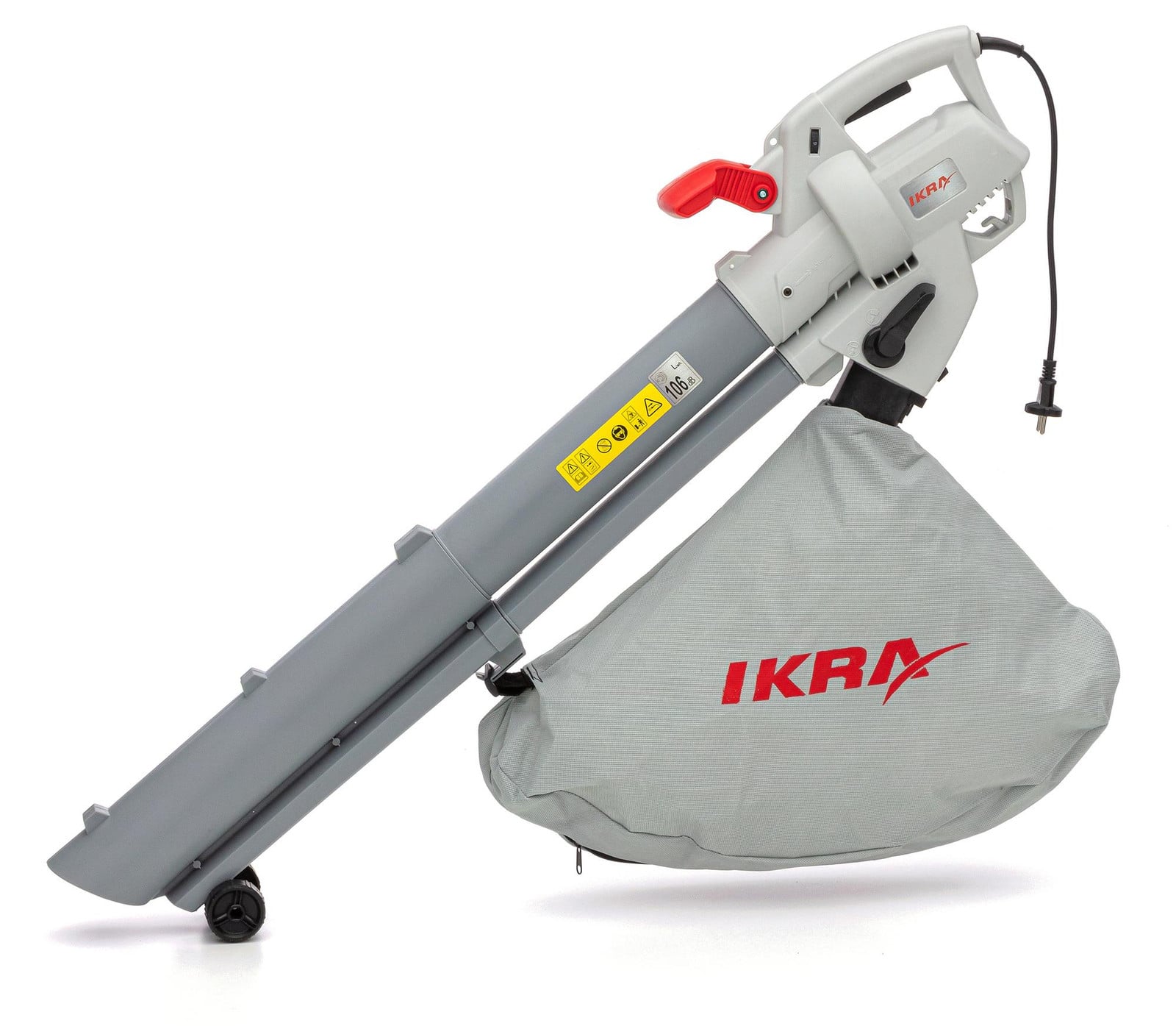 Ikra 3-in-1 elektrische bladzuiger en bladblazer IBV 3000, 3000 W, met hakfunctie 10:1 en 45 liter opvangzak