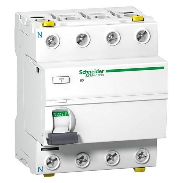 Schneider Electric Acti 9 iID-RCCB-4P-63A-100mA-Typ A-G A9Z92463 (A9Z92463)