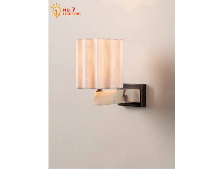 Design danois naturel Bulgari marbre applique LED médiéval rétro mural décor à la maison chambre étude chevet salon canapé