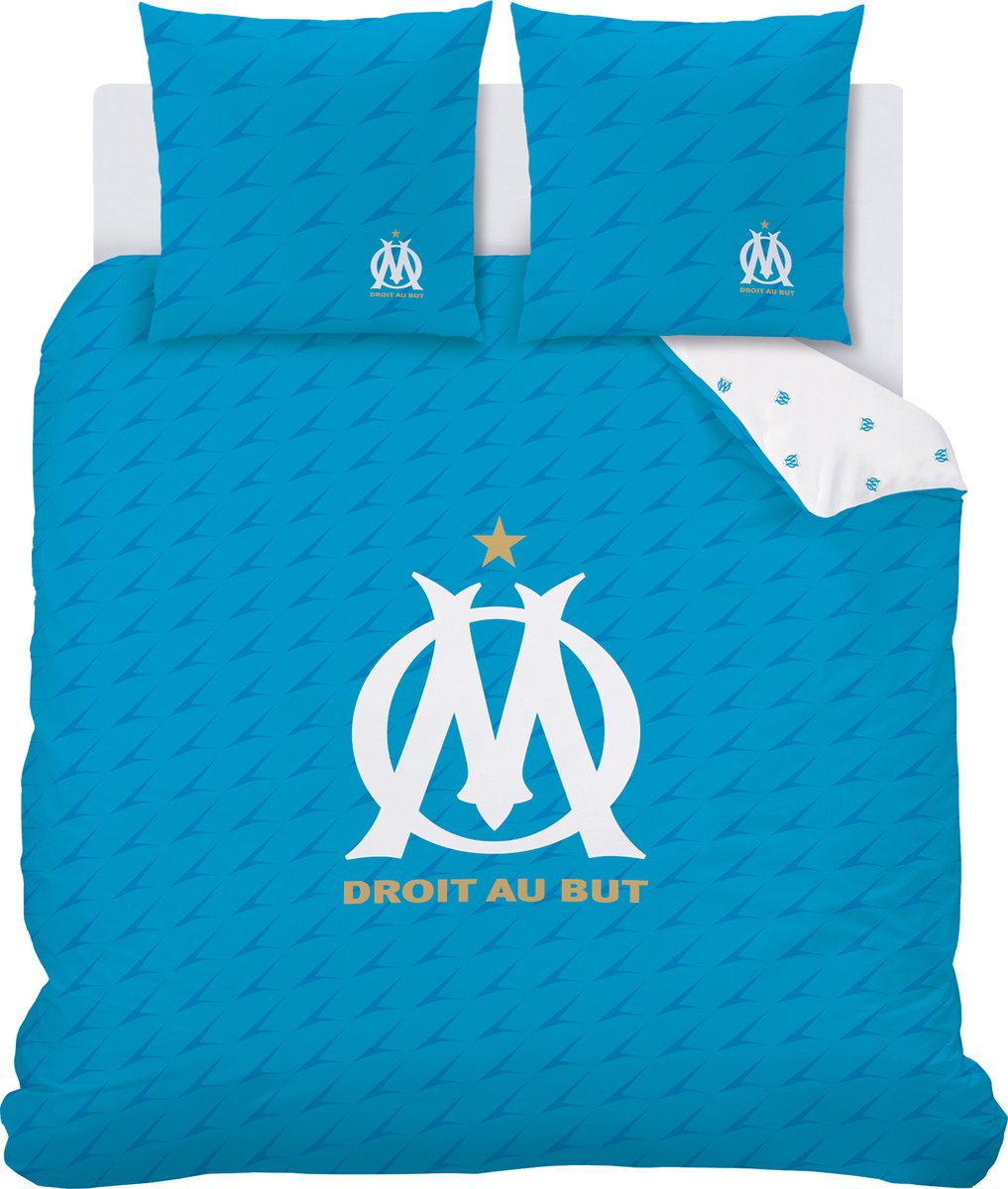 Olympique Marseille Dekbedovertrek Droit au But - 240 x 220 cm - Katoen