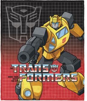 Hasbro Transformers G1 Grid Bumblebee Silk Touch Throw Blanket 40X50 Inches by THE NORTHWEST GROUP in Red (Size OS)