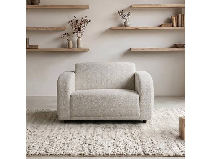 Fauteuil en tissu chenille - Syra
