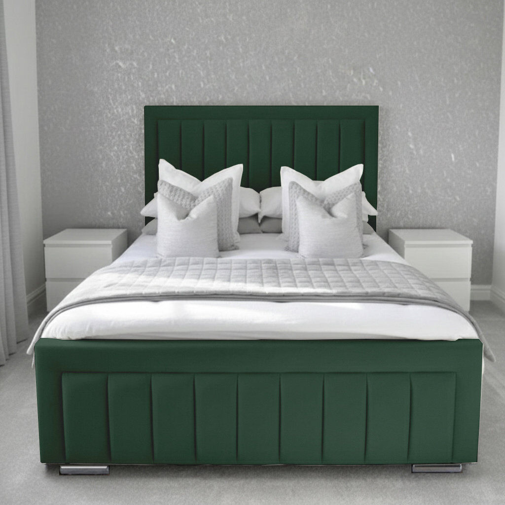 Canora Grey Abianna Upholstered Bed Emerald Small Double (4')