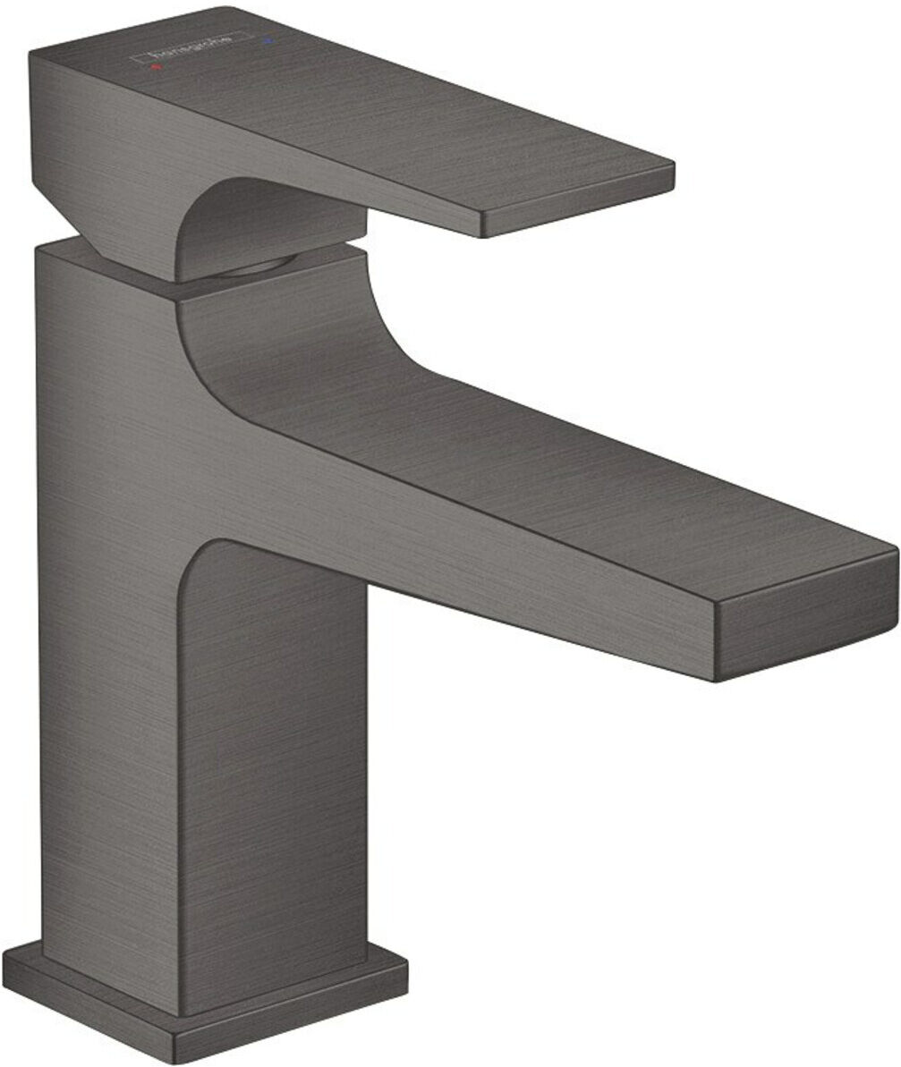 Hansgrohe Waschtisch-Einhebelmischer 100 Metropol m HG, Pus-Op-Abl, A 127mm, brush. bla vc (32500340)