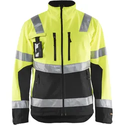 Warnschutz Softshelljacke "4900" - S - gelb/schwarz