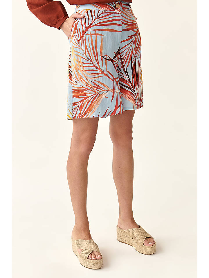 TATUUM Shorts in Hellblau/ Orange - 36