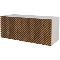 LOWBOARD ZENO-W 100x40x40 cm - Weiß / Schwarz