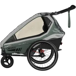 Qeridoo Regenschutz für Kidgoo 2, 2 Sport, transparent