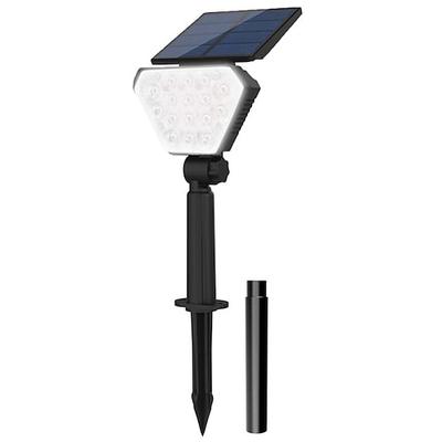 Bunte RGB-Solar-Rasenlampe, Boden-Plug-in-Flutlicht, hohe Helligkeit, für den Außenbereich, Hoflandschaftsbeleuchtung, Baumstrahler, faltbare Beleuchtung mit hoher Helligkeit