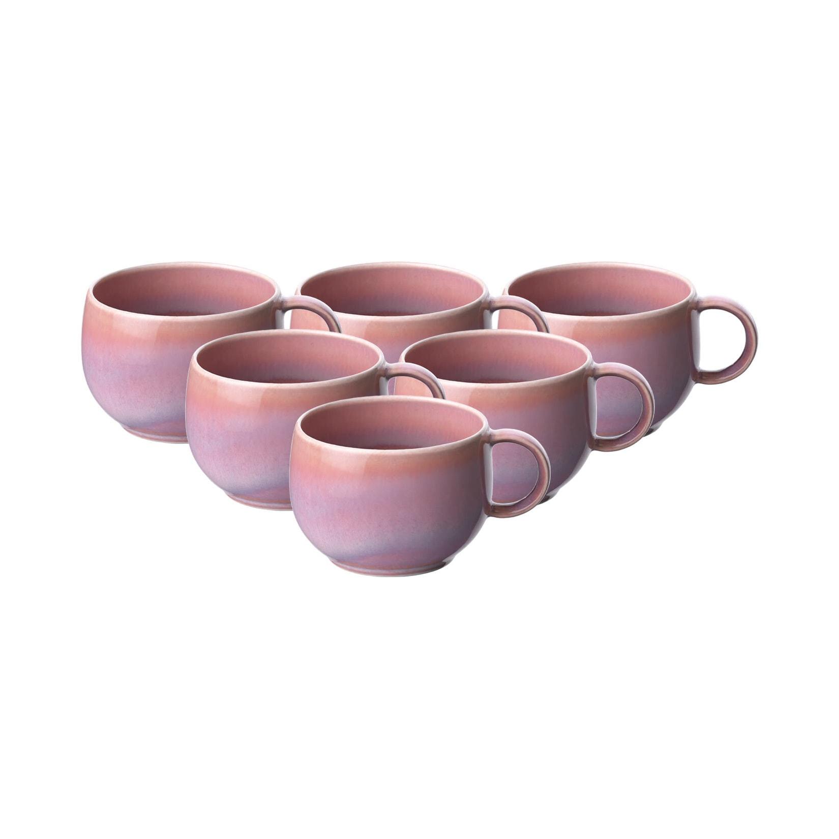 like. by Villeroy & Boch Espressotassen Perlemor Coral 60 ml 6er Set