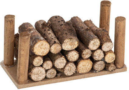 Holzstapel, 9 x 4 x 4 cm