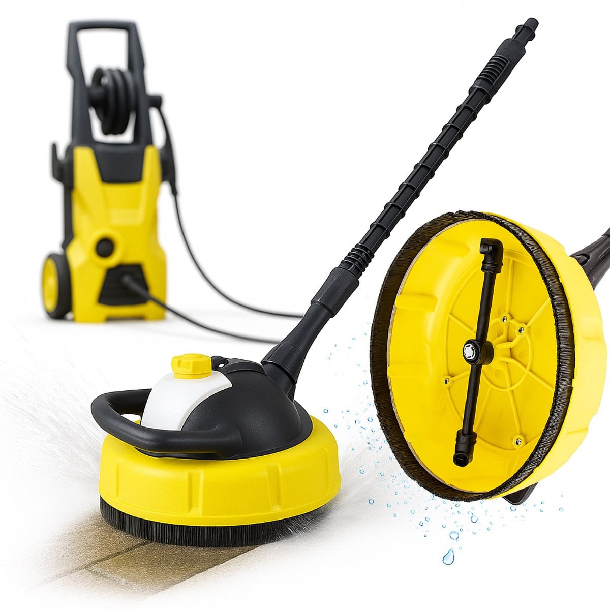 Rosfix Schoonmaakborstel Vervanging Spuitaccessoire T-Racer - 28 cm - Geschikt voor Kärcher en Parkside