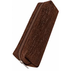 Online Federmäppchen Velvet, Schlamperetui, aus Cord-Stoff, cognac