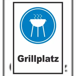 HB-Druck Grillplatz Schild A2 (420x594mm)