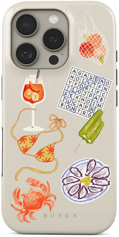 Burga iPhone 16 Pro Tough Fashion Cover - Seaside Muse