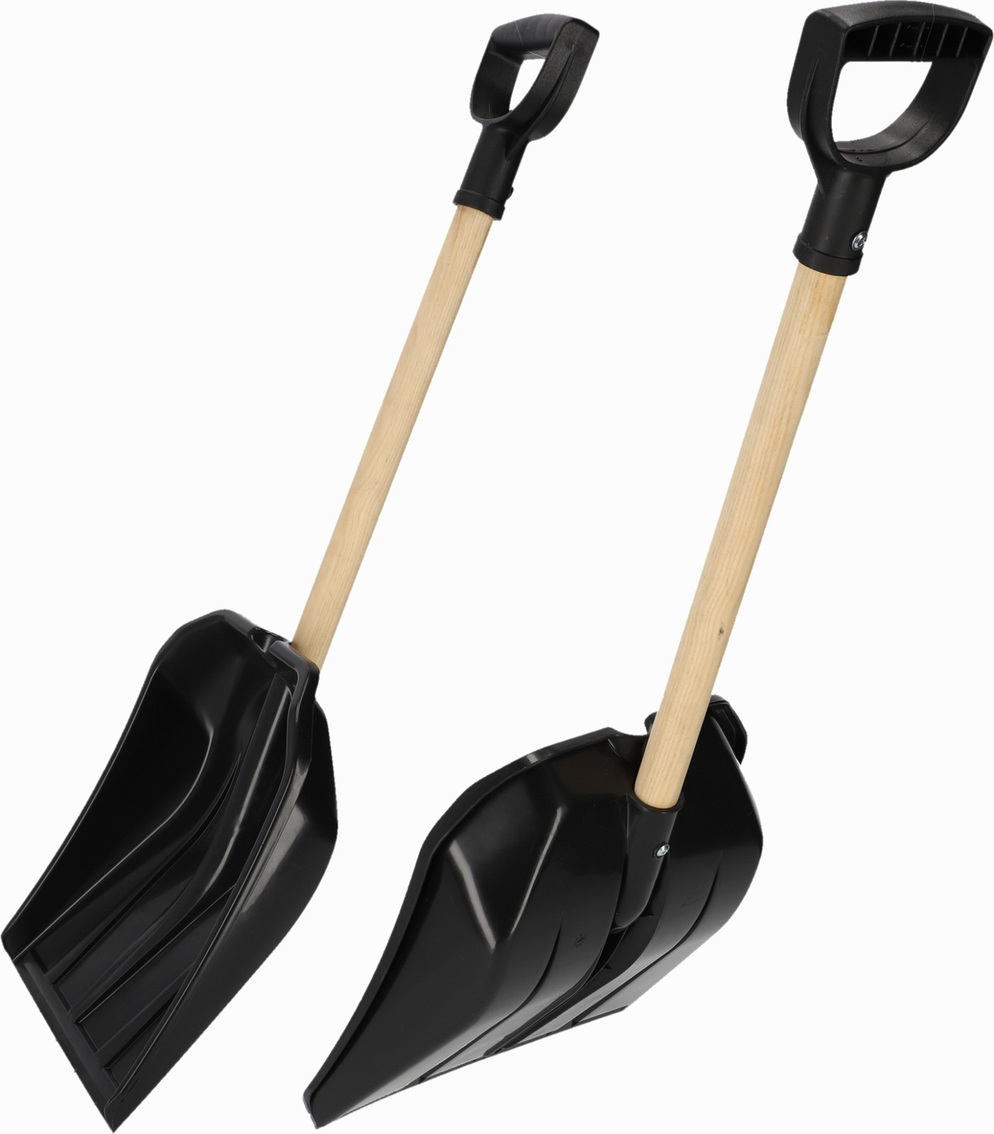 KADAX Marlioz sneeuwschuiver met ergonomische D-handgreep, zwart, 81 cm