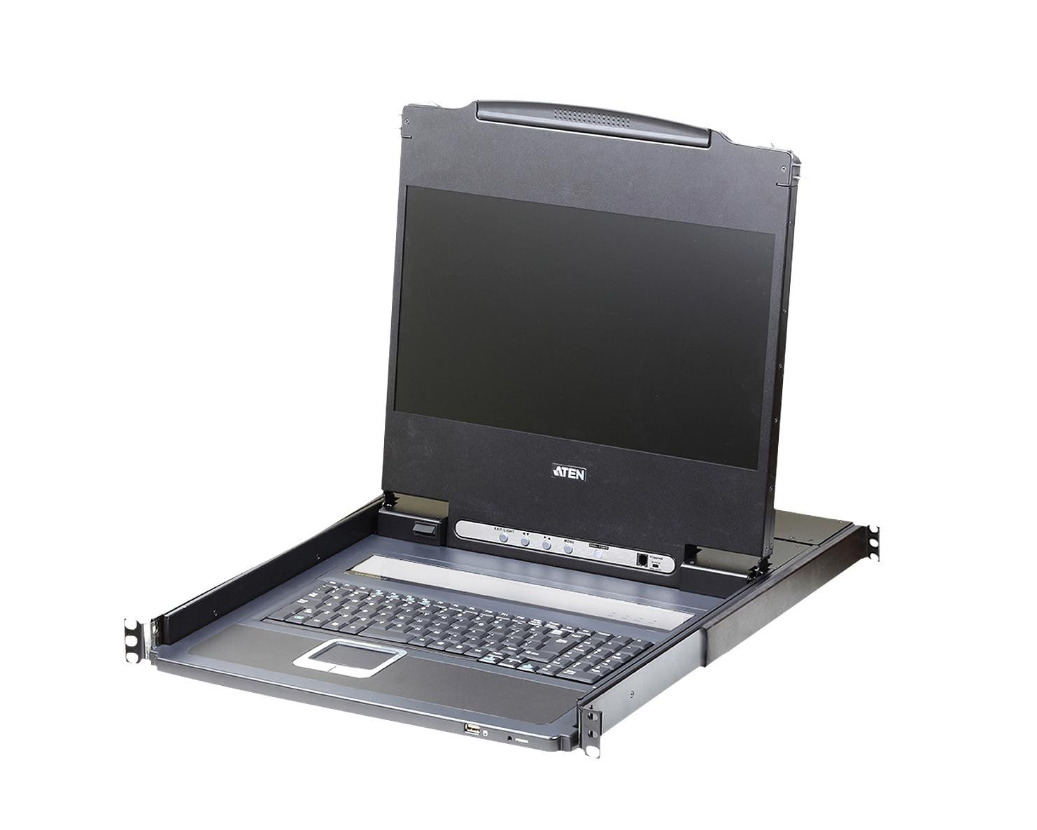 Aten CL6700MW Single Rail LCD Konsole (USB, HDMI / DVI / VGA) CL6700MW-ATA-GG