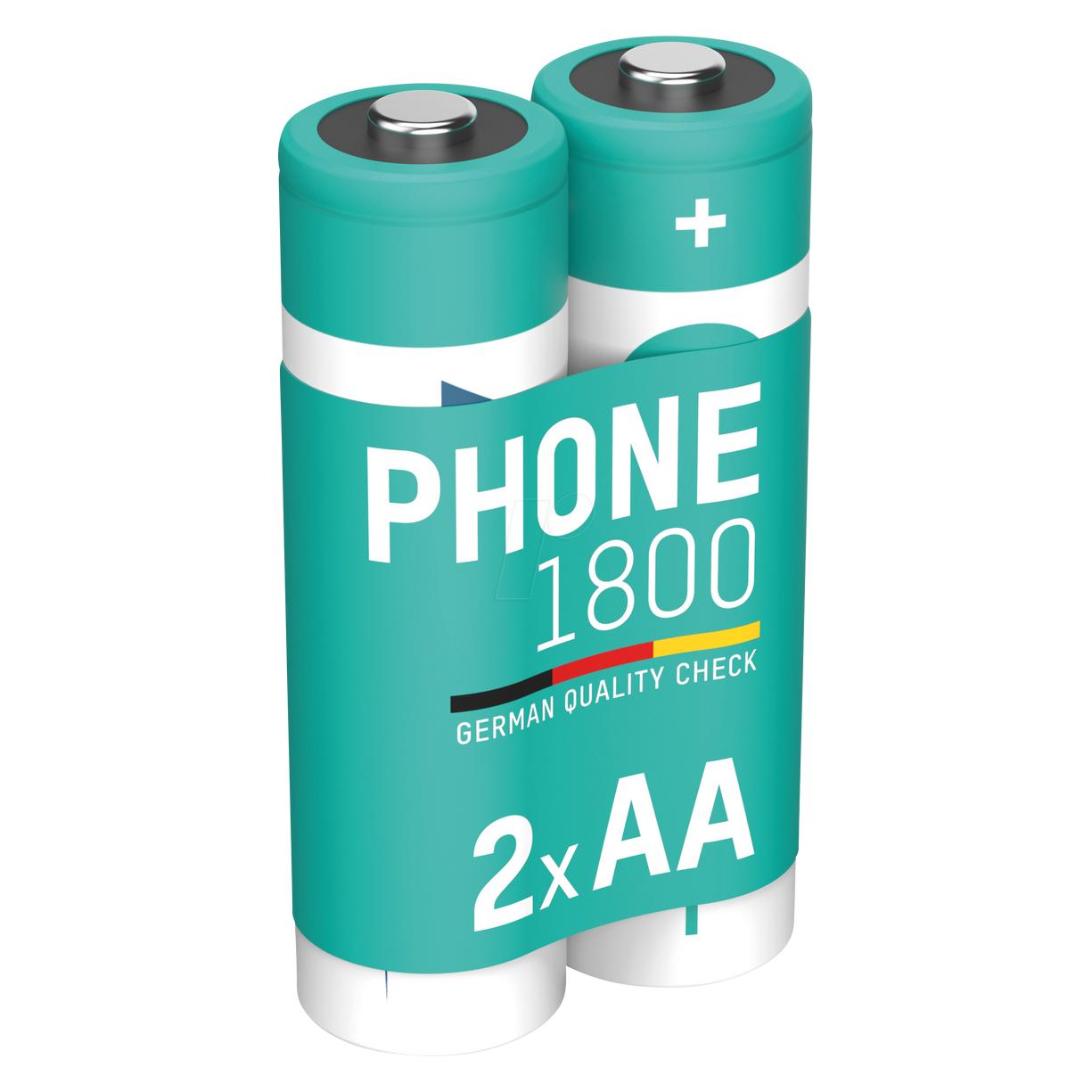 Ansmann 1312-0038 Mignon (AA)-Akku NiMH 1600 mAh 1.2 V 2 St. (2 Stk., AA, 1600 mAh) (1312-0038)