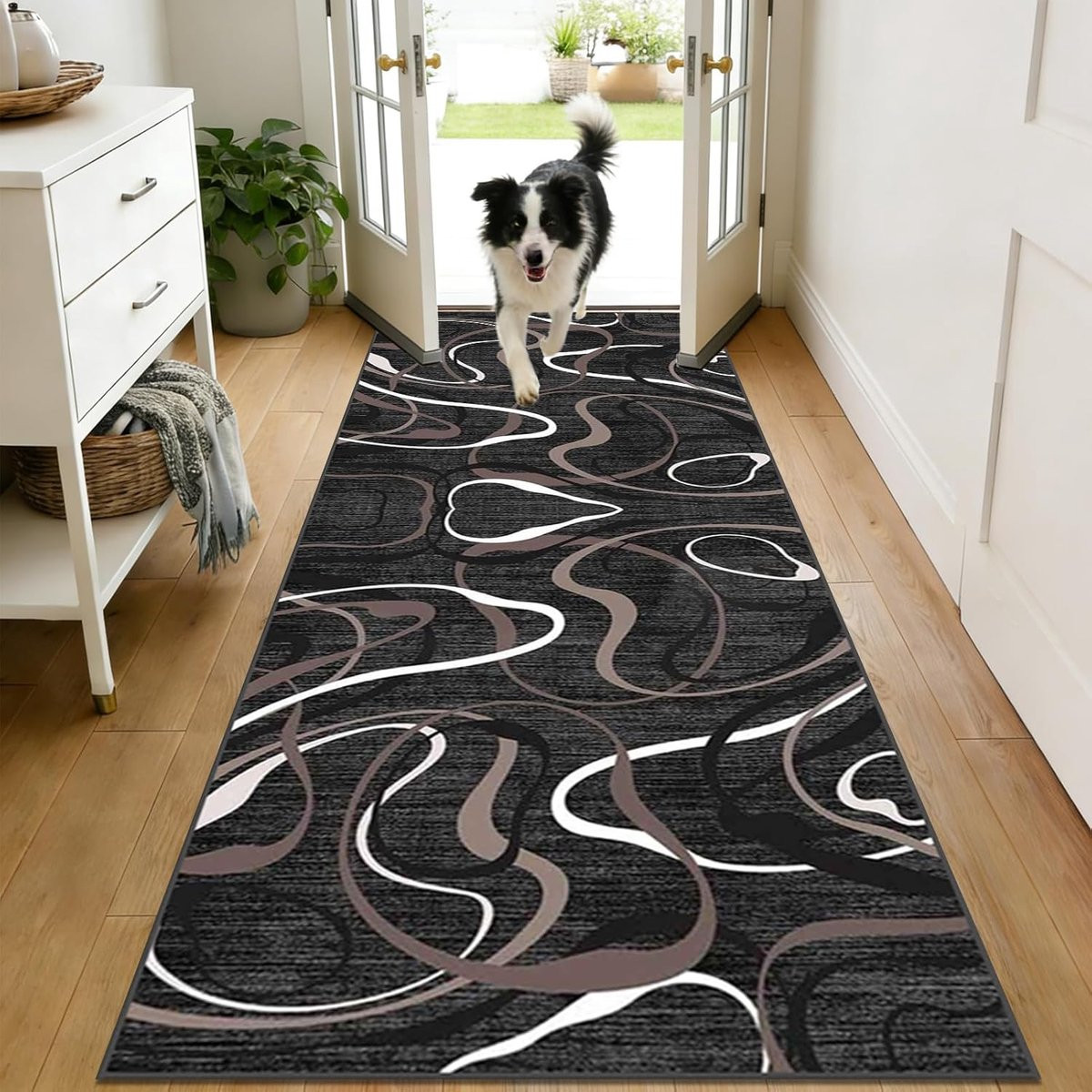 Hallway Runner Smalle Vloerbedekking met Antislip Rubberen Achterkant Breedte: 40 cm, Lengte: 70 cm