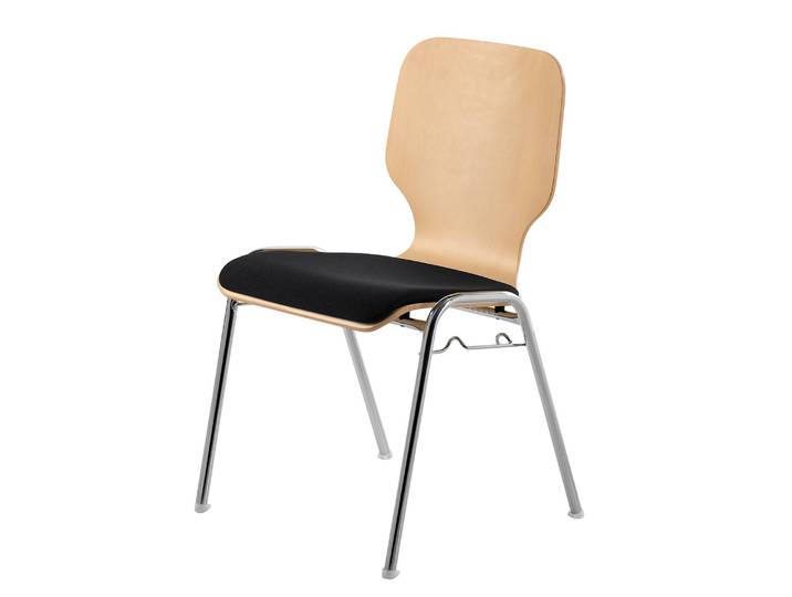 Chaise 211604 53 x 82 x 50cm Noir/Noir