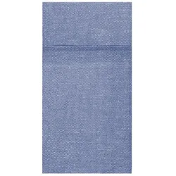 MONOUSO - Besteckservietten 40x40cm "Cowboy" Blau (60 Stück)