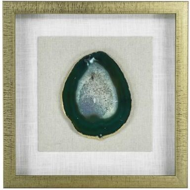 HUJI Agate Slice Shadow Box Wall Decor