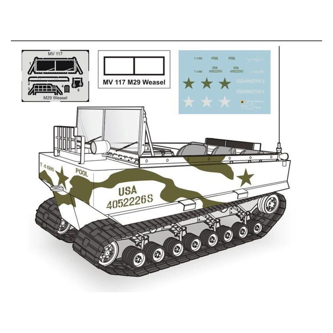 Planet Models M29 Weasel-full resin kit (129-MV117)