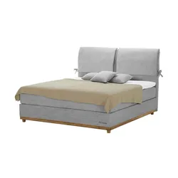 SKAGEN STUDIO Boxspringbett   ¦ grau ¦ Maße (cm): B: 164 H: 124