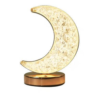 Bedroom Crystal Touch Dimming Night Light Girls Room Home Decor Aesthetics USB Bedside LED Ambient Table 3d Moon Lamp moon