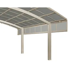 Ximax Carport Seitenwand Höhe 50 cm Edelstahl-Look
