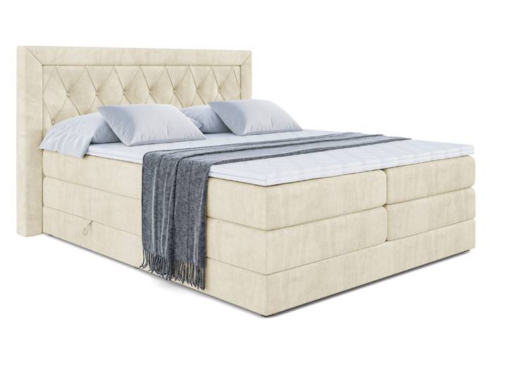 Boxspringbett NOEL KING 180x200 cm Beige - Monolith 4