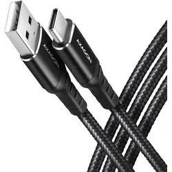 AXG BUCM-AM10AB - Sync- & Ladekabel, USB-A -> USB-C, 1,0 m