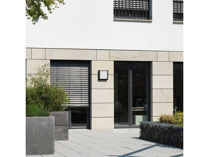 Albert Leuchten LED Außenwandleuchte Sophia, dimmbar, schwarz, Aluminium, Modern, Deckenlampe