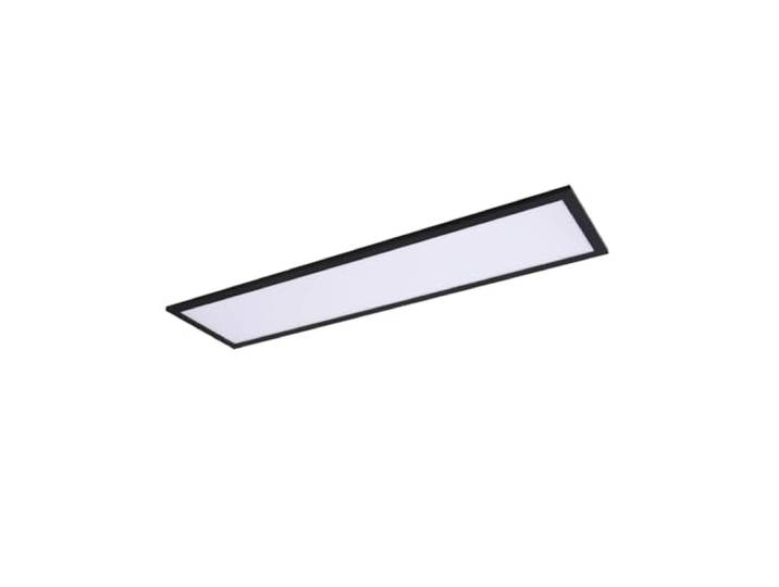 Lindby LED Deckenleuchte flach in schwarz, Panel