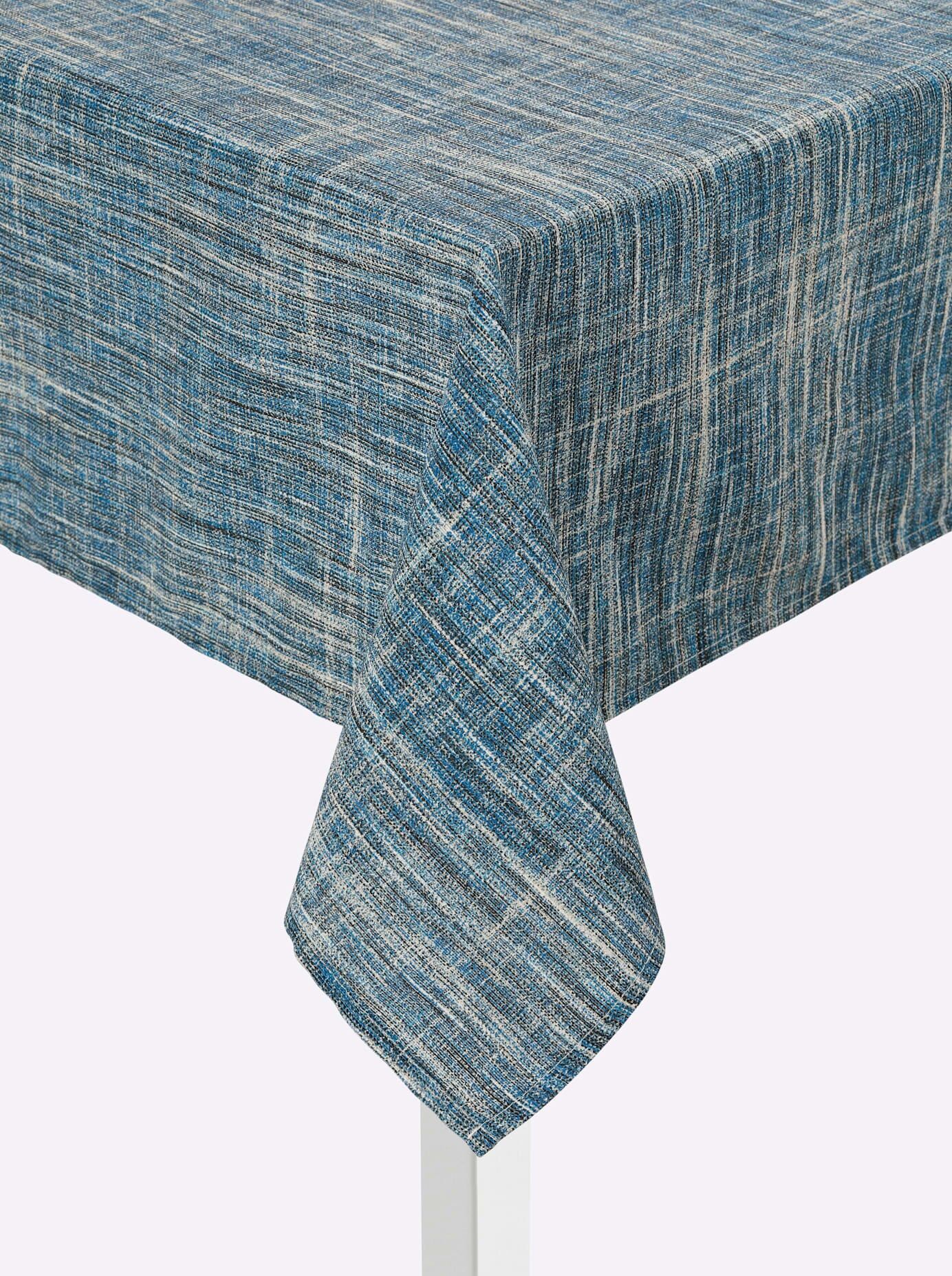 Tischdecke Gr. 4, blau (aqua, gemustert), B:135cm L:160cm, Tischdecken, Tischdecke aqua, gemustert B/L: 135cm x 160cm