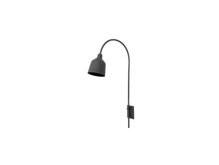 Applique murale en métal noir, E27, 1 ampoule, orientable, câble