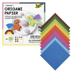 folia Faltblätter Origami mehrfarbig 500 Blatt