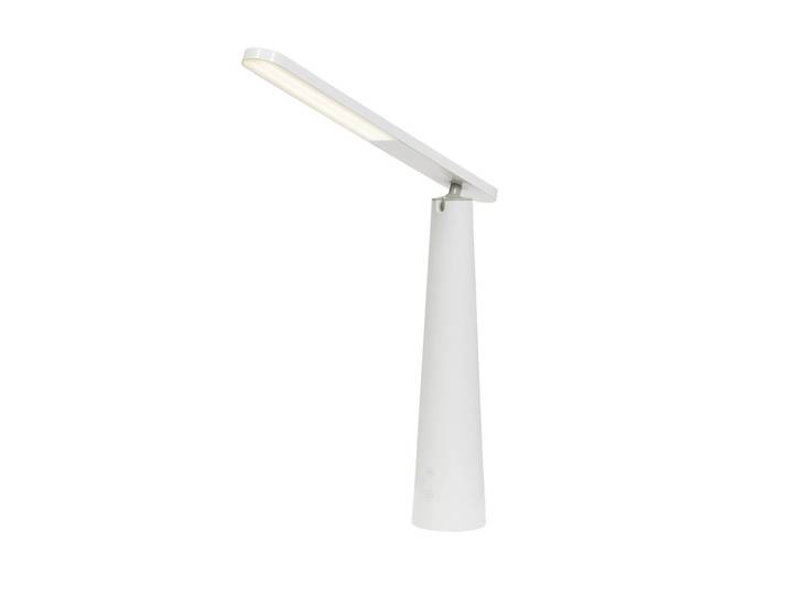 Alba Lampe de bureau Ledtube - Ampoule Led - 4W - Rechargeable - Tête orientable - Blanc