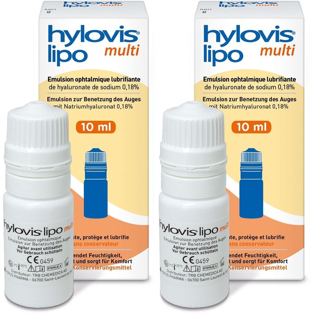 Hylovis lipo multi Augentropfen 2x 2x10 ml