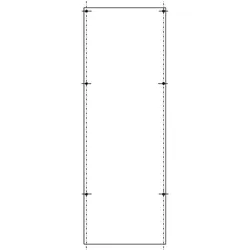 ABN SY79269M PVC-Montageplatte AS-172 für SL172 850x278mm
