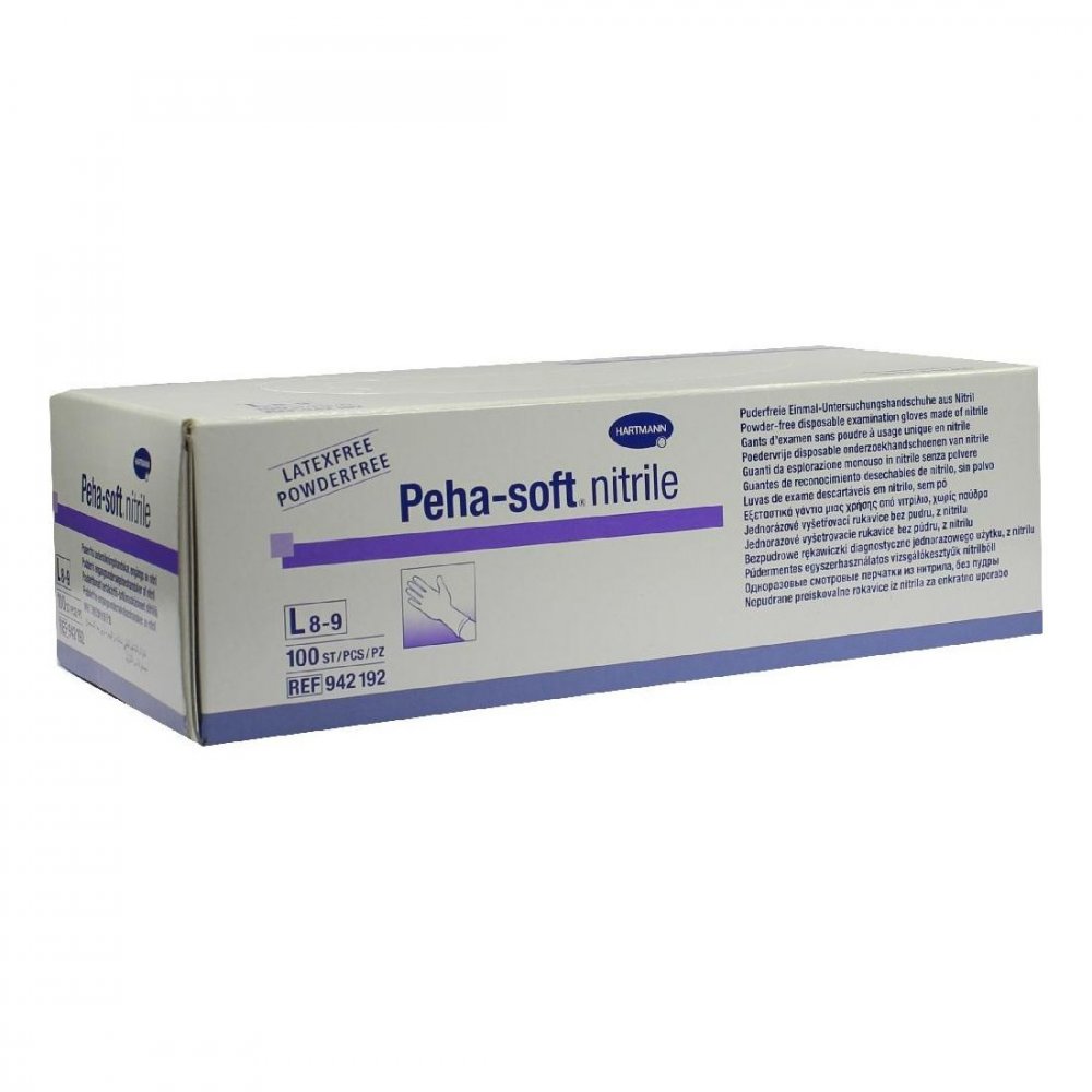 PAUL HARTMANN AG Peha Soft nitrile Unt.handsch.puderfr. unsteril L 03538071
