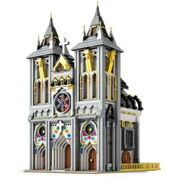 Reobrix 66027 Mittelalterliche Kirche Klemmbaustein Gebäude 3468 Teile ab 14