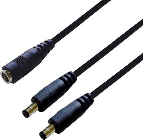 BKL Electronic 075919 DC-Verteiler Niedervolt-Stecker - DC-Kupplung 5.5mm 2.5mm 0.30m 1 St. Single