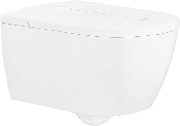 Villeroy und Boch ViClean-I100 Dusch-Wand-WC V0E100R1 38,5x59,5x40cm, spülrandlos, mit Sitz, weiß CeramicPlus