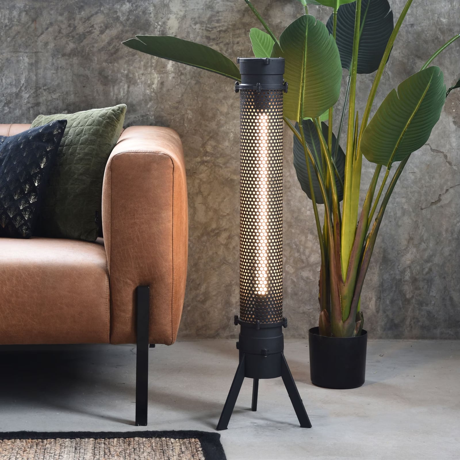 LABEL51 Tafellamp Tube - Zwart - Metaal