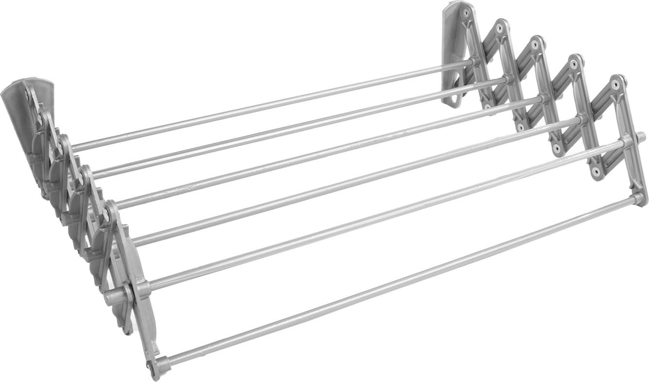ABJ Inklapbare wandmontage wasmachine-droger, zilver, 60 cm