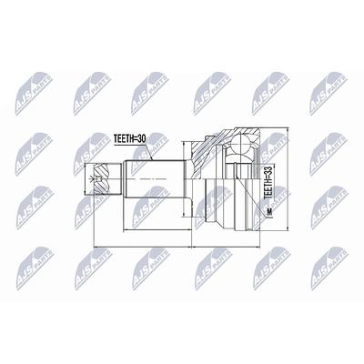 Nty Gelenksatz, Antriebswelle [Hersteller-Nr. NPZ-BM-005] für BMW