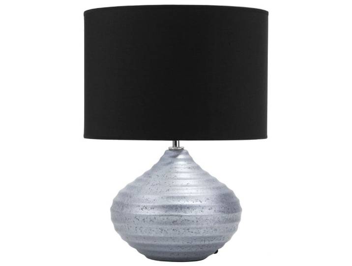 Lampe à poser céramique argenté