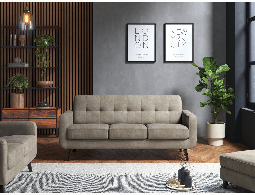 George Oliver Briganti 3 Seater Sofa Enjoy Graphite Beige 3